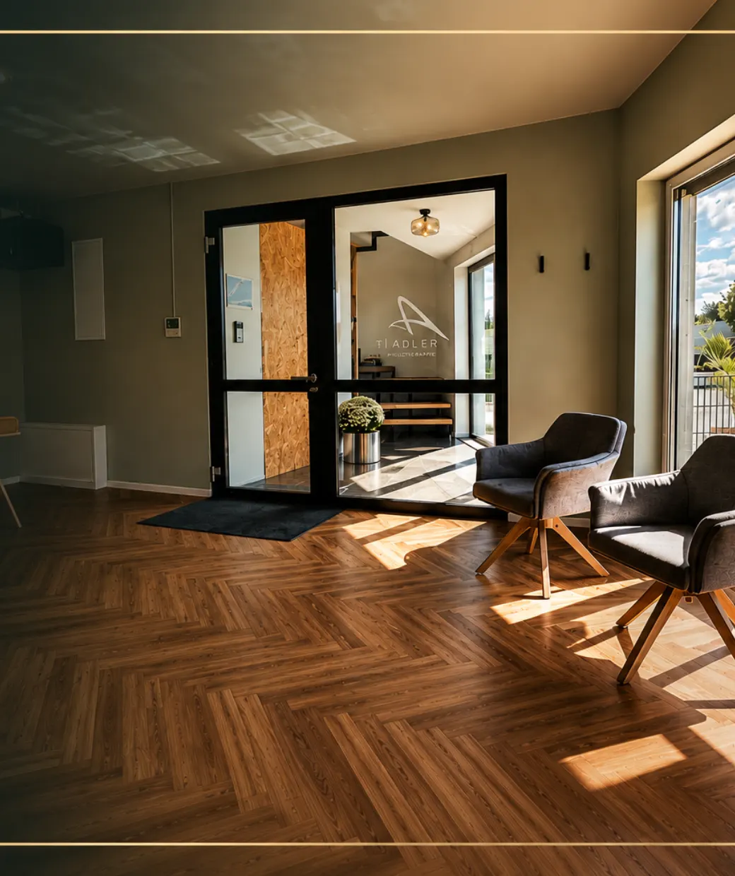 Eingang T Adler Physiotherapie in Hofheim