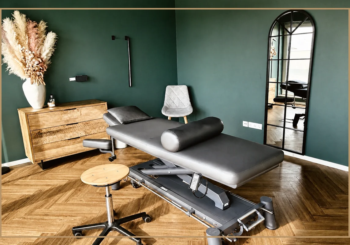 Heller Behandlungsraum der T Adler Physiotherapie in Hofheim